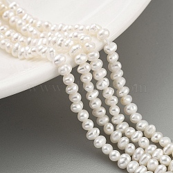 Natural Cultured Freshwater Pearl Beads Strands, Potato, Beige, 2.8~3.2mm, Hole: 0.5mm, about 70pcs/strand, 6.89''(17.5cm)(PEAR-C003-11A)