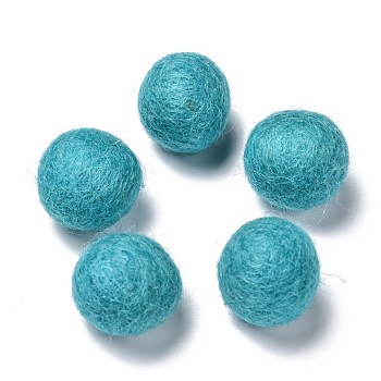 Wool Felt Balls, Dark Turquoise, 18~22mm