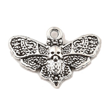 Tibetan Style Alloy Pendants, Cadmium Free & Lead Free, Butterfly, Antique Silver, 13.5x20x2mm, Hole: 1.2mm, about 952pcs/1000g