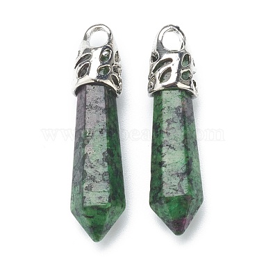 Platinum Others Ruby in Zoisite Pendants