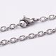 304 Stainless Steel Cable Chain Necklaces(NJEW-L443-03P)-1