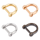Unicraftale 4Pcs 4 Colors 304 Stainless Steel D-Ring Anchor Shackle Clasps(STAS-UN0039-07)-1