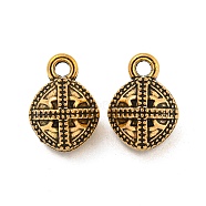 Tibetan Style Alloy Charms, Cadmium Free & Lead Free, Bell, Antique Golden, 12x8.5x8mm, Hole: 1.6mm, about 662Pcs/1000G(FIND-M011-08AG)