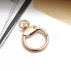 Alloy Ring Swivel Clasps, Light Gold, 43x30mm(PW-WG4E6C7-02)