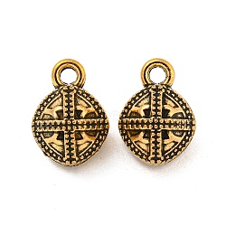 Tibetan Style Alloy Charms, Cadmium Free & Lead Free, Bell, Antique Golden, 12x8.5x8mm, Hole: 1.6mm, about 662Pcs/1000G(FIND-M011-08AG)