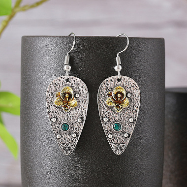 Alloy & Rhinestone Dangle Earrings(FS-WGD70E2-01)-2