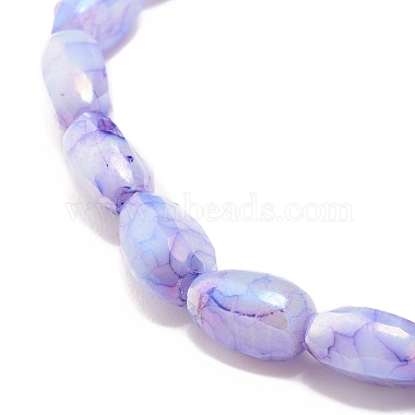 Bling Imitation Gemstone Glass Teardrop Beads Stretch Bracelet for Women(BJEW-JB07421)-4