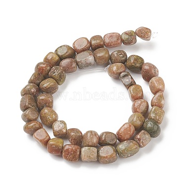 Natural Unakite Beads Strands(G-F464-37)-2