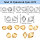 PandaHall Elite 40Pcs 10 Styles 304 Stainless Steel Pendants(STAS-PH0004-57)-2