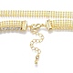 Brass Micro Pave Clear Cubic Zirconia Necklaces(KK-G437-05G)-3