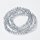 plaquent verre transparent perles brins(EGLA-A034-T8mm-F10)-2