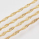 Soldered Brass Coated Iron Singapore Chains(CH-T002-03G)-4