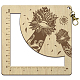 Wooden Square Frame Crochet Ruler(DIY-WH0537-010)-1