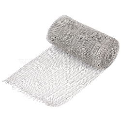 6M 304 Stainless Steel Insect Repellent Mesh Sheet, Stainless Steel Color, 150x0.5mm(AJEW-WH0528-05B)