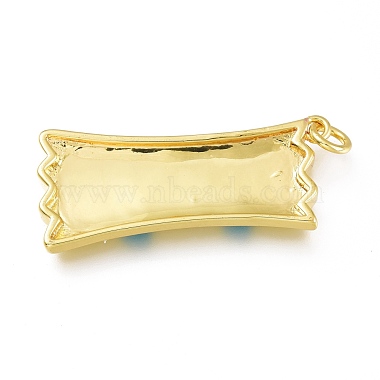 Real 18K Gold Plated Brass Enamel Pendants(KK-A150-06G-RS)-3