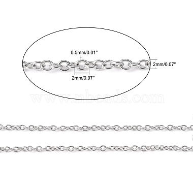 304 Stainless Steel Cable Chains(CHS-R003-0.5mm)-6