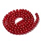 Spray Painted Crackle Glass Beads Strands(CCG-Q001-8mm-13)-2