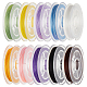 10 Rolls 10 Colors Flat Elastic Crystal String(EW-BBC0001-01)-1