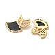 Brass Micro Pave Cubic Zirconia Pendants(KK-P250-20G-02)-2