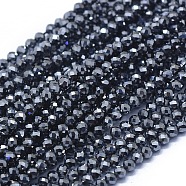 Terahertz Stone Beads Strands, Faceted, Round, 2.5mm, Hole: 0.5mm, about 179pcs/Strand, 15.35 inch(39cm)(G-D0013-77A)
