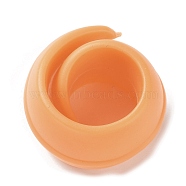 Silicone Thread Spool Huggers, Thread Spool Savers, Bobbin Clips, for Sewing Tools, Prevent Thread Tails from Unwinding, Dark Orange, 27x25.5x19.5mm(TOOL-NH0001-01C)