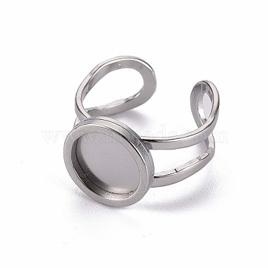 201 Stainless Steel Cuff Pad Ring Settings(X-STAS-S080-040A-P)-3