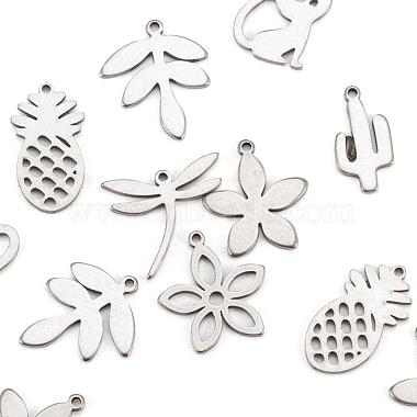 100 pièces 10 style 304 pendentifs en acier inoxydable(STAS-LS0001-39)-4