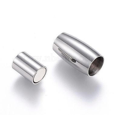 Tarnish Resistant 304 Stainless Steel Magnetic Clasps with Glue-in Ends(STAS-D159-23)-2