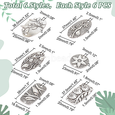 Pandahall elite 36 piezas 6 kits de accesorios para hacer joyas y pulseras estilo diy(FIND-PH0007-56)-2
