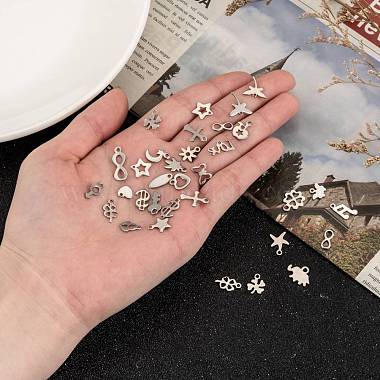304 Stainless Steel Charms Mixed Shapes Pendants(STAS-J014-M)-4