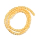 Natural Yellow Jade Bead Strands(X-G-K121-01-4mm)-6