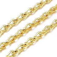 Alloy S Shaped Link Chains, Long-Lasting Plated, Unwelded, Cadmium Free & Lead Free, with Spool, Golden, Link: 19.5x7.5x5mm, about 32.8 Feet(10m)/roll(LCHA-H004-16G)