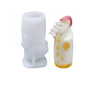 DIY Silicone 3D Candle Molds, for Scented Candle Making, Christmas, Santa Claus, 5x5.3x10.6cm(TREE-PW0001-43C)
