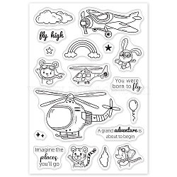 PVC Plastic Stamps, for DIY Scrapbooking, Photo Album Decorative, Cards Making, Stamp Sheets, Animal Pattern, 16x11x0.3cm(DIY-WH0167-56-316)