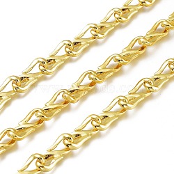 (Holiday Stock-Up Sale)Alloy S Shaped Link Chains, Long-Lasting Plated, Unwelded, Cadmium Free & Lead Free, with Spool, Golden, Link: 19.5x7.5x5mm, about 32.8 Feet(10m)/roll(LCHA-H004-16G)