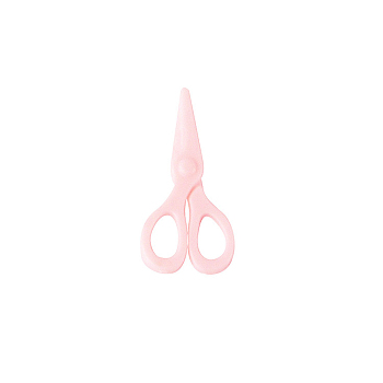 Miniature Plastic Scissor Shape Ornaments, for Dollhouse Decor, Pink, 10x20mm