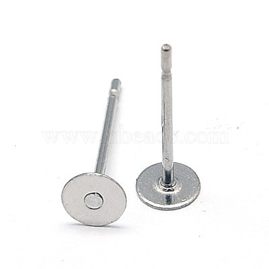 304 Stainless Steel Stud Earring Findings(STAS-E025-6)-2