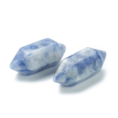 Faceted No Hole Natural Blue Spot Jasper Healing Stones(G-K034-20mm-15)-2