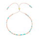 bracelet coulissant en perles de verre(JA6389-1)-1