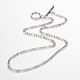 304 Stainless Steel Figaro Chain Necklace(NJEW-JN01290)-1