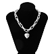 collier pendentif coeur(NJEW-K261-03P)-1