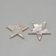 Cellulose Acetate(Resin) Pendants, Star, Lilac, 20.5x21x2.5mm, Hole: 1.5mm(X-KY-S118C-A309)