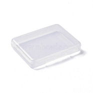 (Defective Closeout Sale:Scratch), Transparent Plastic Bead Containers, Rectangle, Clear, 5.3x6.8x1.2cm(CON-XCP0007-06)