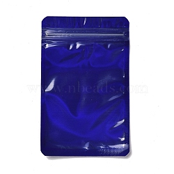Plastic Packaging Yinyang Zip Lock Bags, Top Self Seal Pouches, Rectangle, Dark Blue, 12.2x8x0.02cm, Unilateral Thickness: 2.5 Mil(0.065mm)(OPP-F002-01B-01)