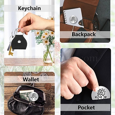 Pocket Hug Token Long Distance Relationship Keepsake Keychain Making Kit(DIY-CN0002-67B)-5