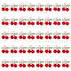 40Pcs Glass Pendants(PALLOY-CA00019)-8