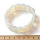 bracelets extensibles en perles de verre faites à la main pour hommes et femmes(BJEW-G738-01C-09)-5