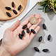 Faceted No Hole Natural Black Obsidian Beads(G-OC0003-60)-3