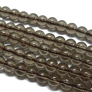 Synthetic Smoky Quartz Beads Strands, Round, 4mm, Hole: 0.8mm, about 100pcs/strand, 15.5 inch(G-C076-4mm-4A)