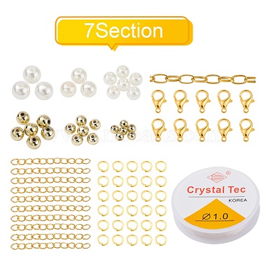 DIY Round Beads Jewelry Set Making Kit(DIY-YW0004-45G)-2
